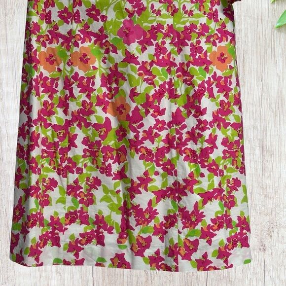 Lilly Pulitzer Womens Dress Size 6 Multicolor Floral Short Sleeve Ruffles - Picture 3 of 10